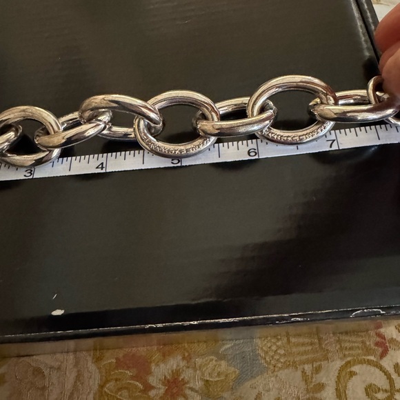 Armani Exchange Metallic Chain Bracelet - Picture 3 of 12